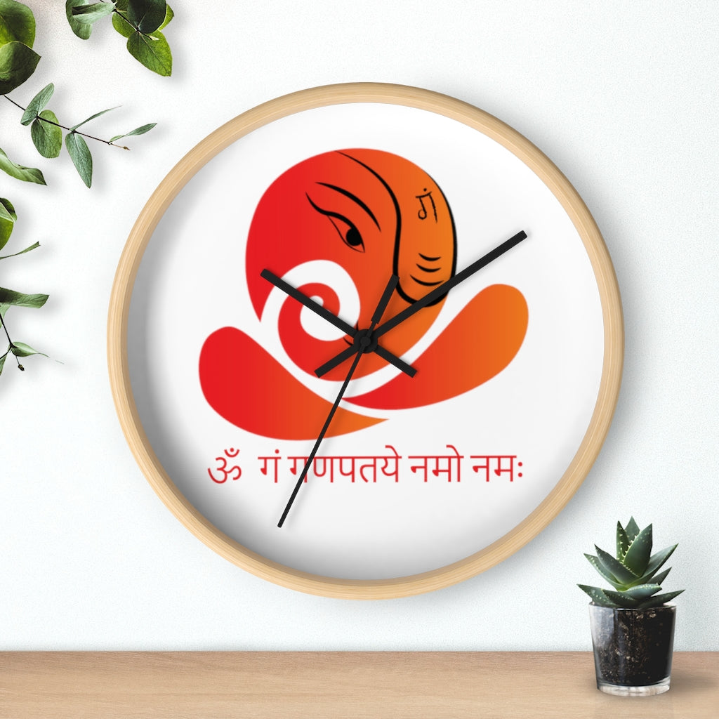 Ganesha Mantra Printed Wall clock