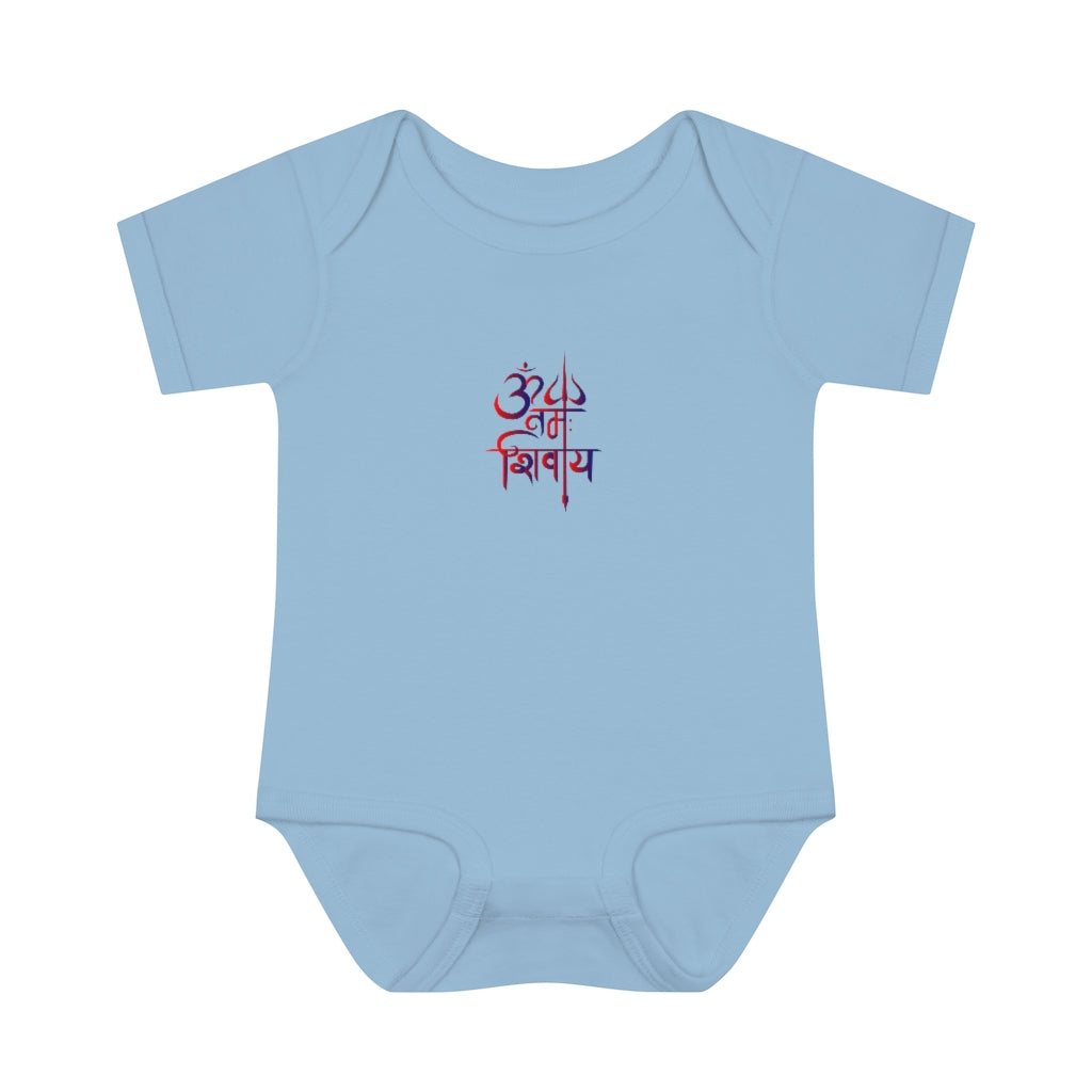 Om Namah Shivay Baby Rib Bodysuit