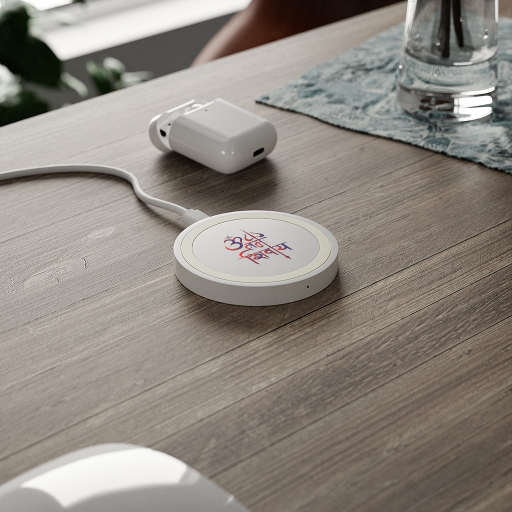 Om Namah Shivaay Printed Wireless Charging Pad