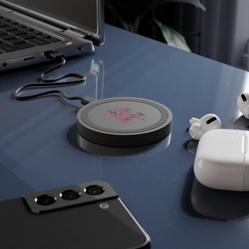 Om Namah Shivaay Printed Wireless Charging Pad