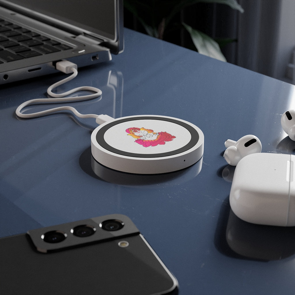 Baby Ganesha Printed Wireless Charging Pad