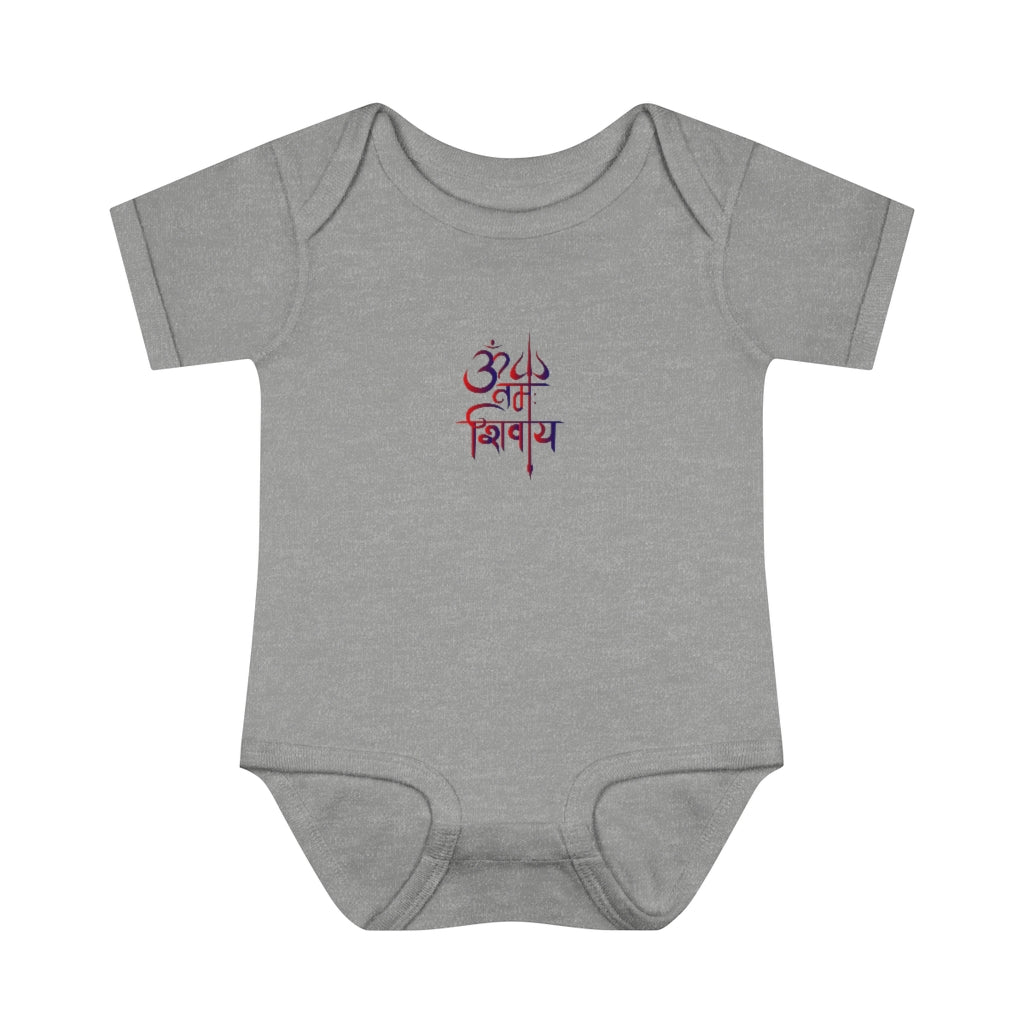 Om Namah Shivay Baby Rib Bodysuit