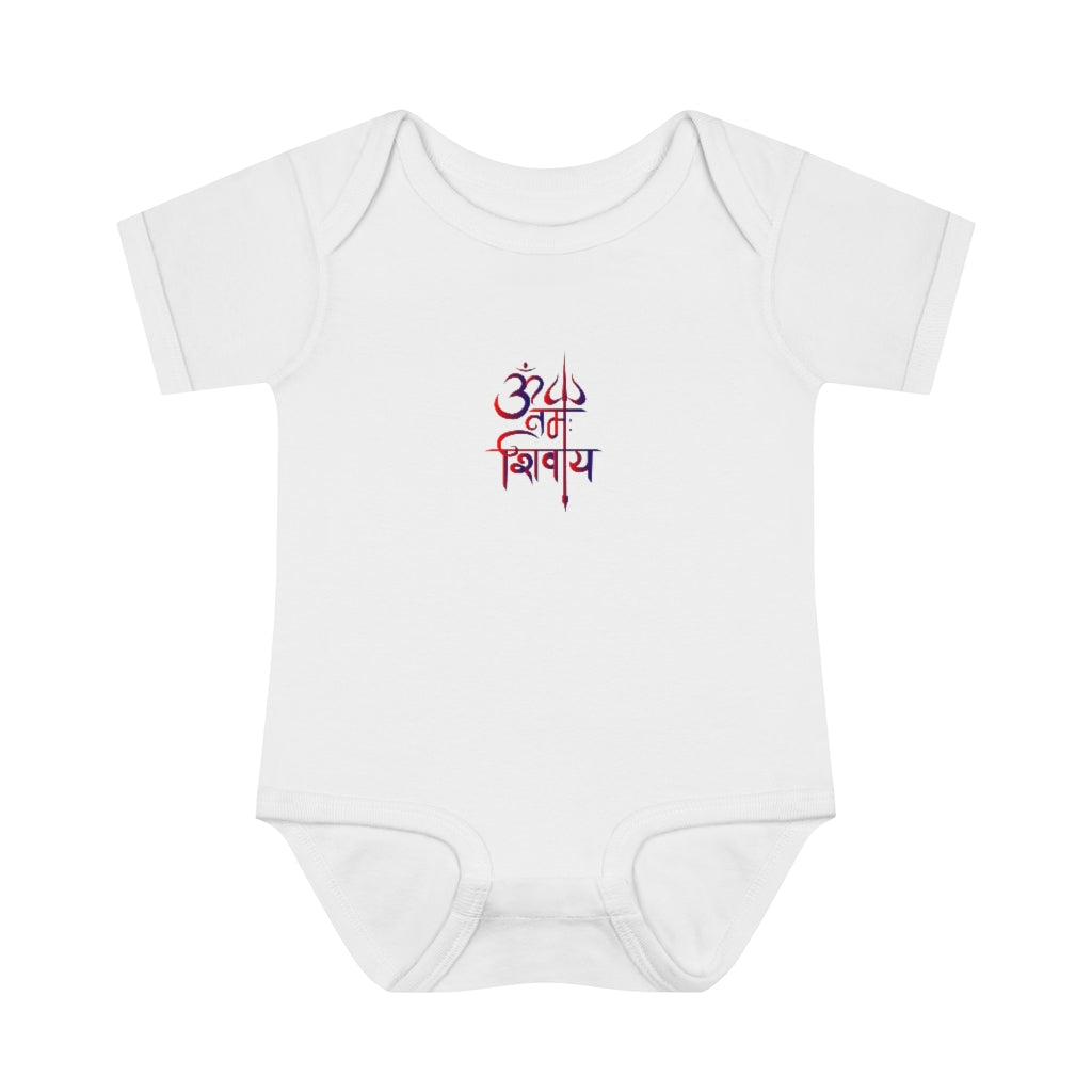 Om Namah Shivay Baby Rib Bodysuit