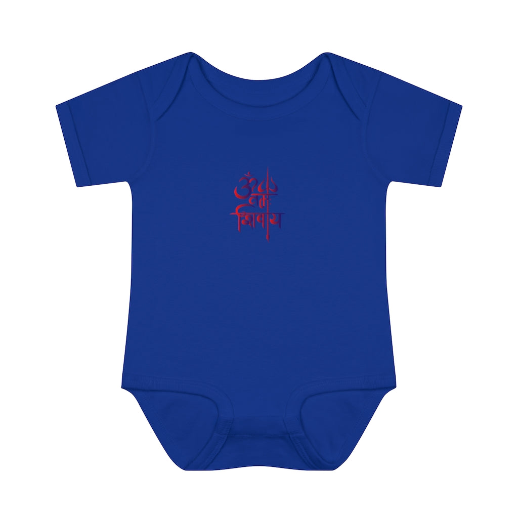 Om Namah Shivay Baby Rib Bodysuit