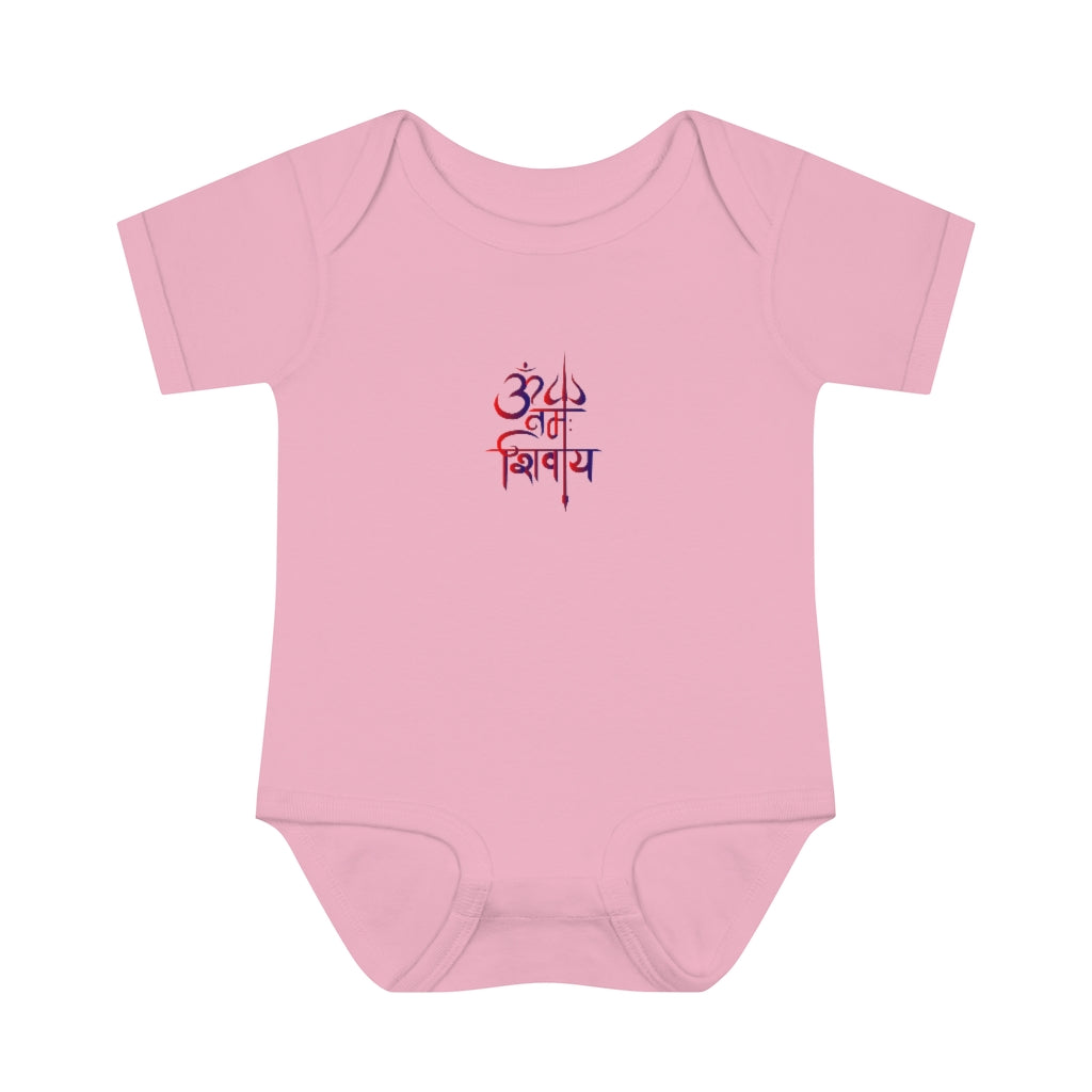 Om Namah Shivay Baby Rib Bodysuit