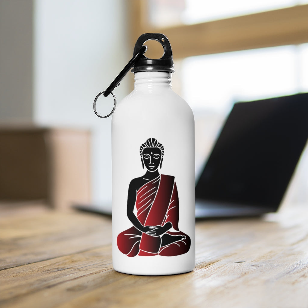 Red Buddha Printed Water Bottle