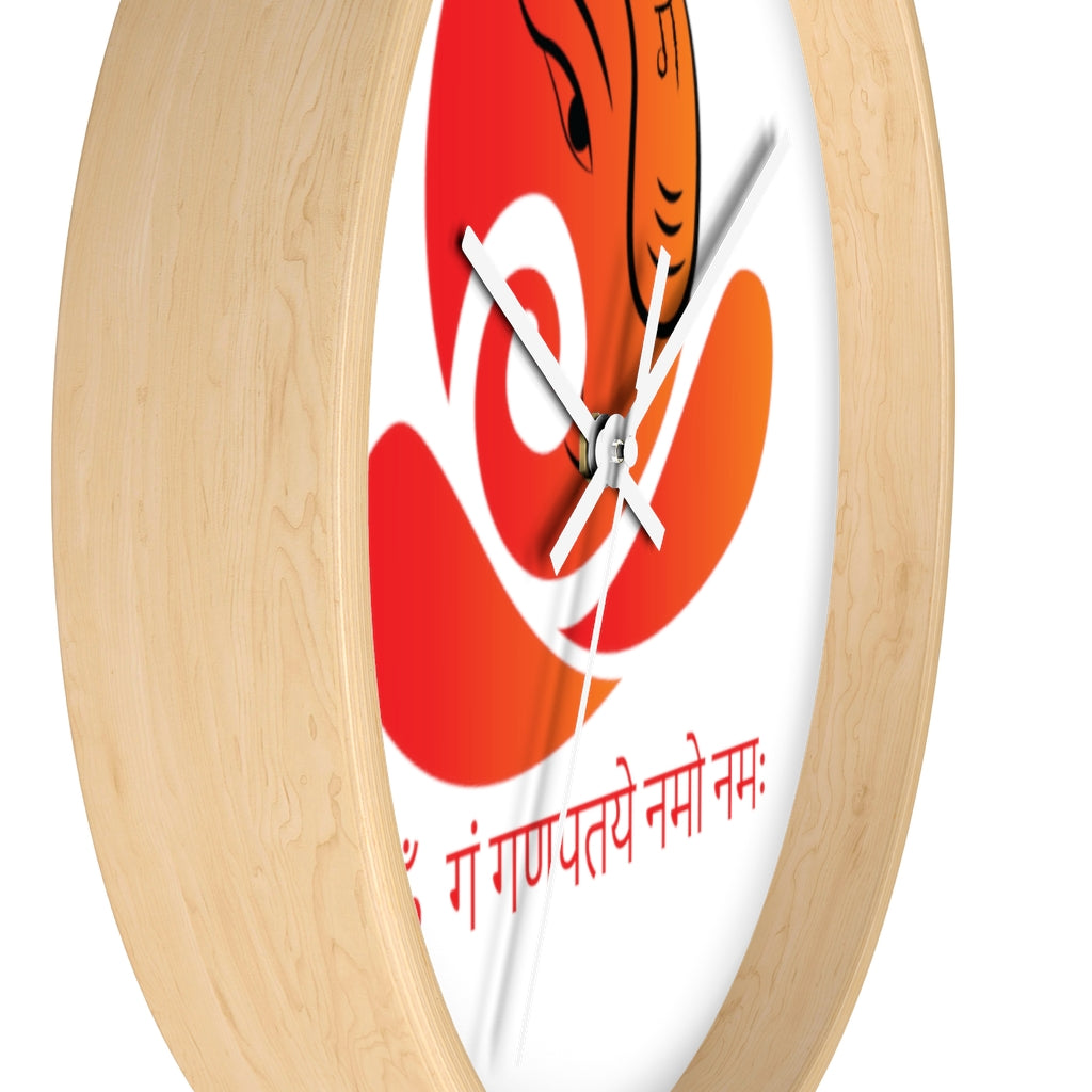 Ganesha Mantra Printed Wall clock