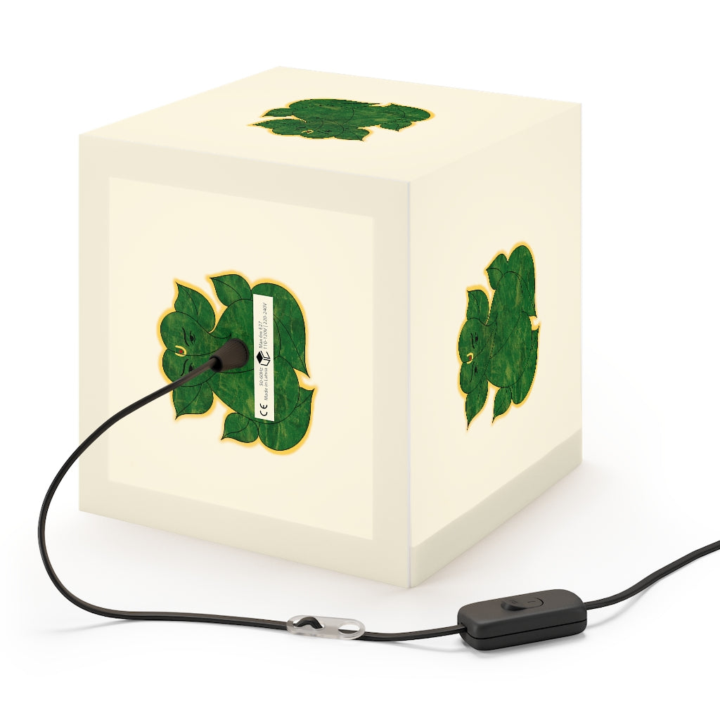 Leaf Ganesha Printed Light Cube Lamp