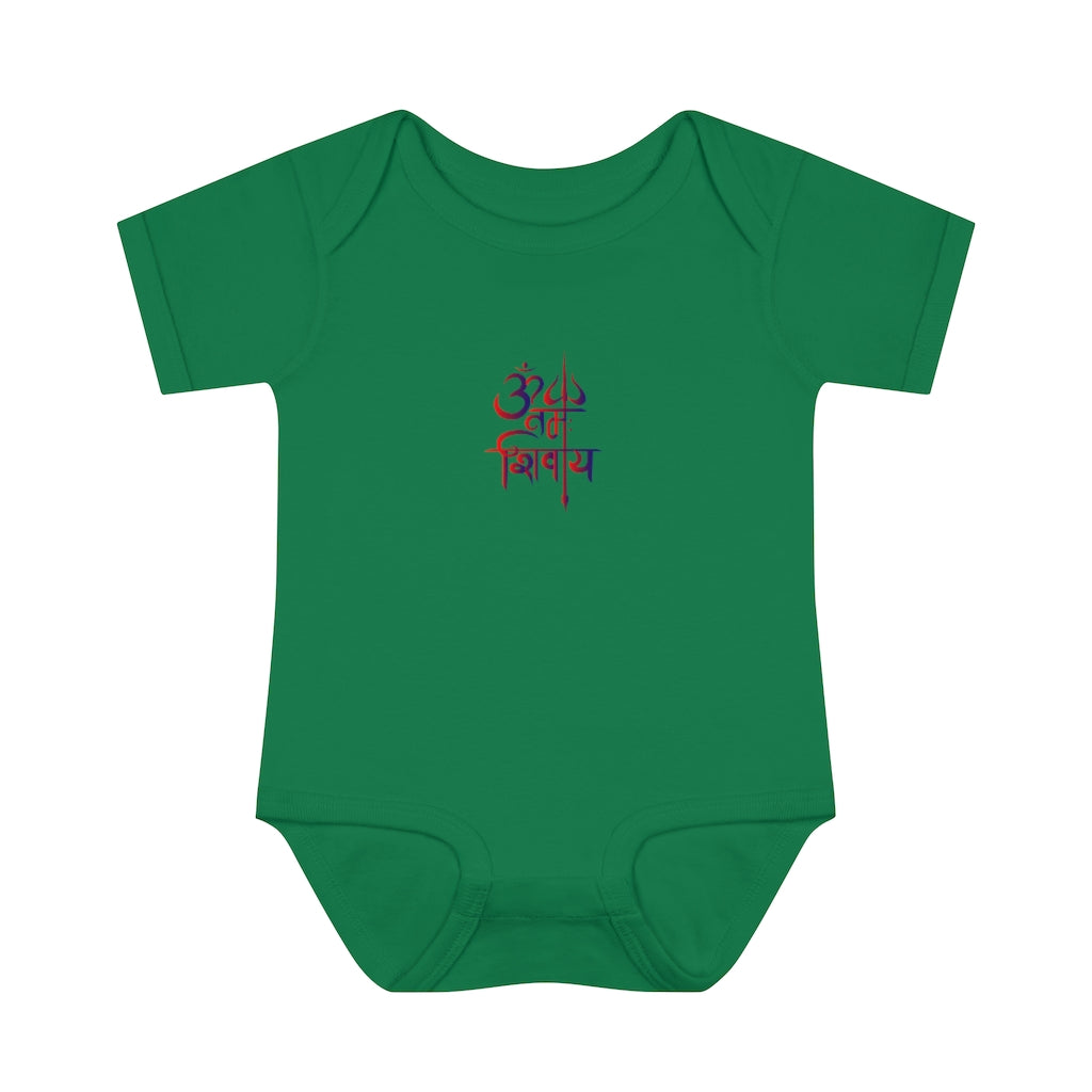 Om Namah Shivay Baby Rib Bodysuit