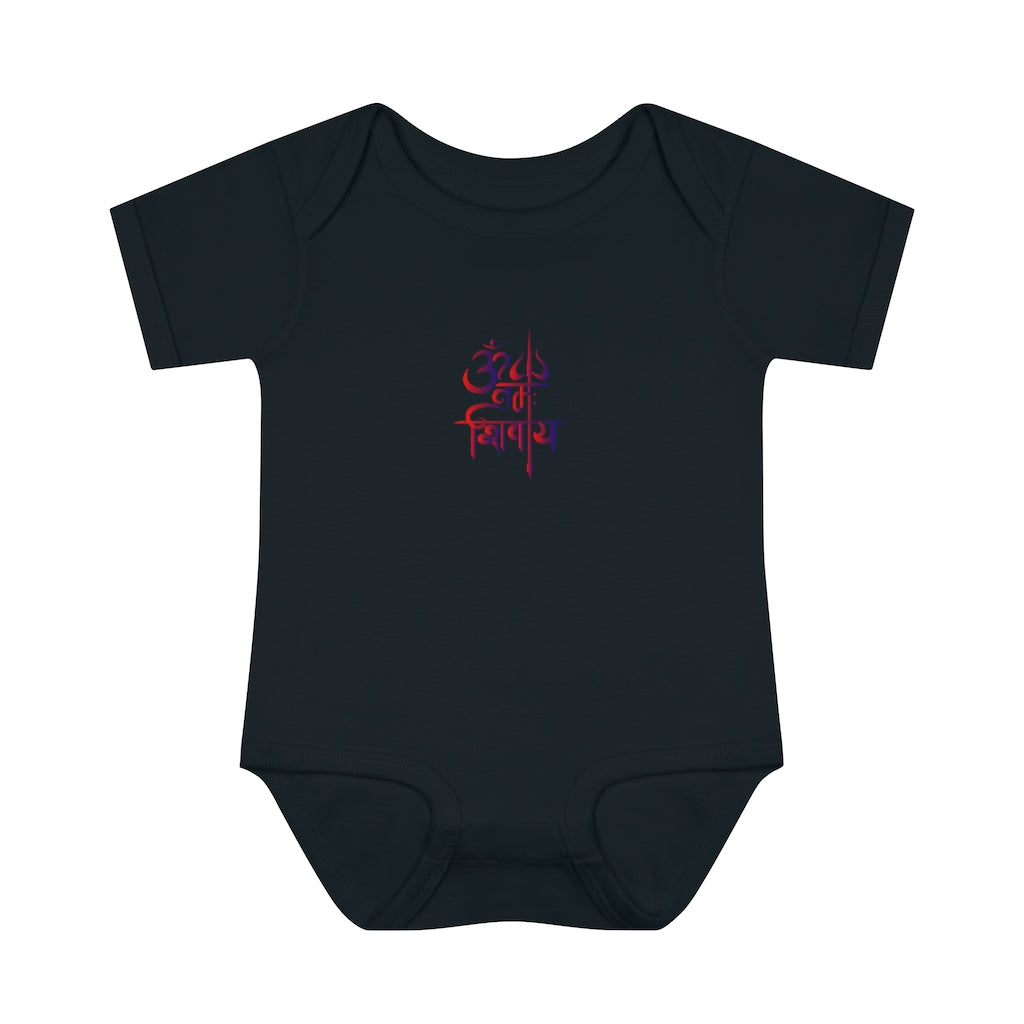 Om Namah Shivay Baby Rib Bodysuit