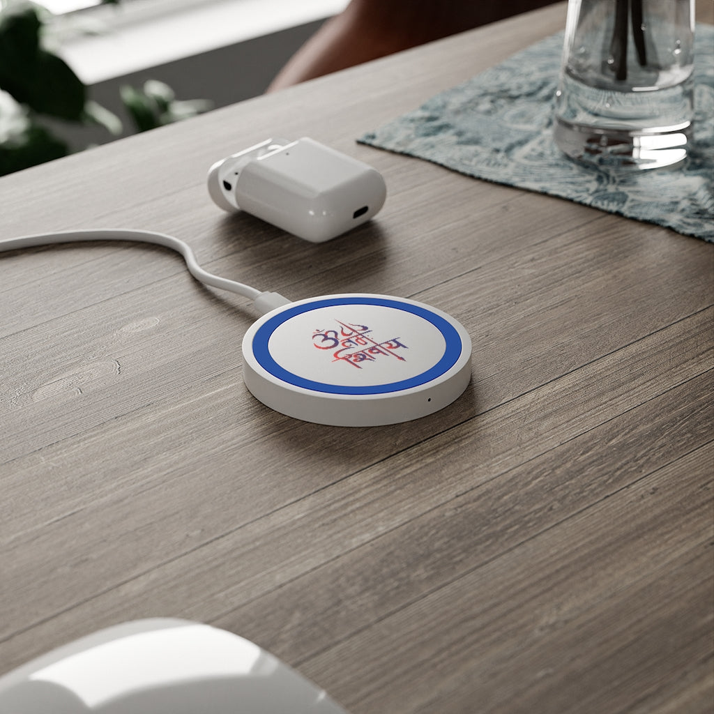 Om Namah Shivaay Printed Wireless Charging Pad