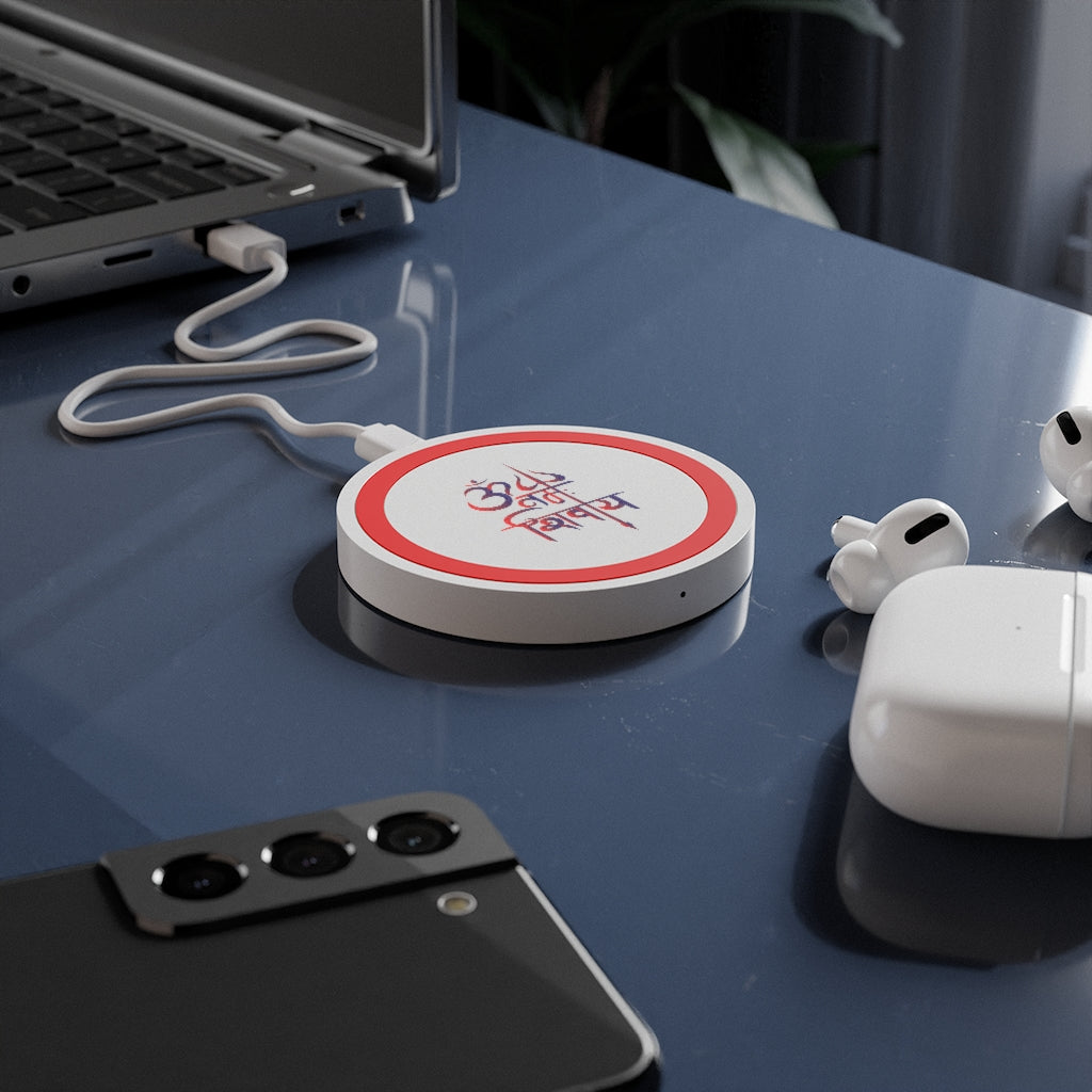 Om Namah Shivaay Printed Wireless Charging Pad