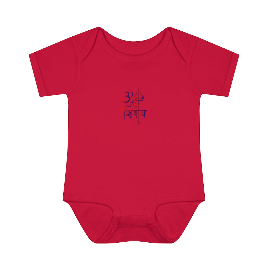 Om Namah Shivay Baby Rib Bodysuit