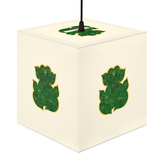 Leaf Ganesha Printed Light Cube Lamp