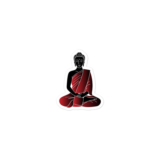 The Red Buddha Printed Sticker