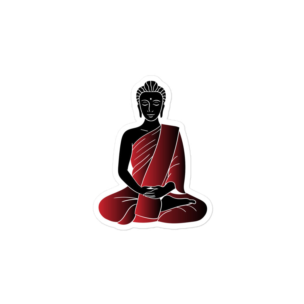 The Red Buddha Printed Sticker